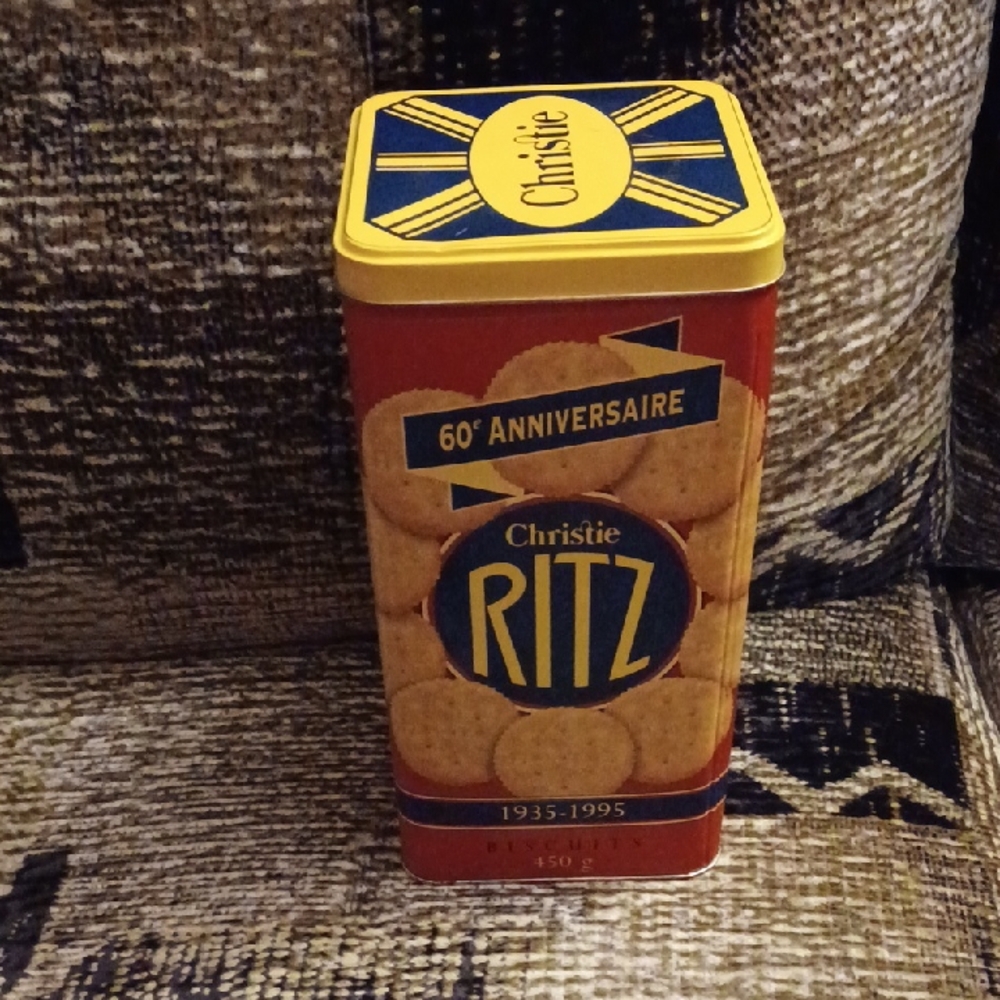 4/$30 Christie Ritz 60th Anniversary Tin - Empty (450 g Size)